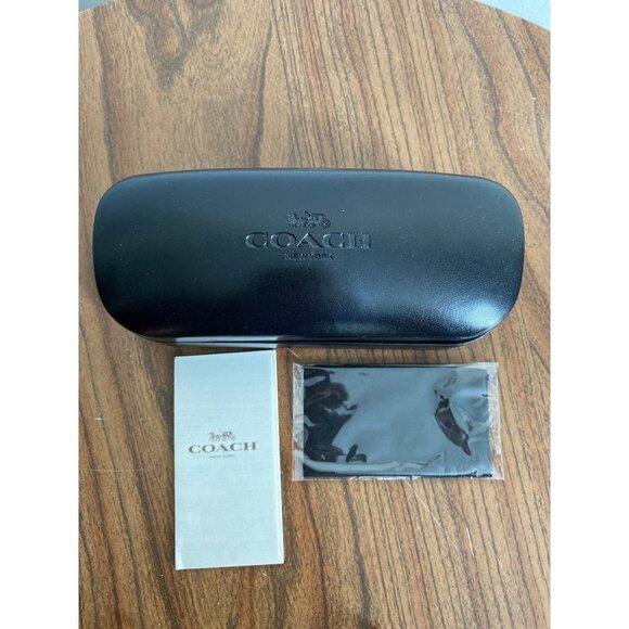 Coach Womens Pillow Frame EyeGlasses Transparent Peach New With Case, Brochure, - Picture 10 of 13